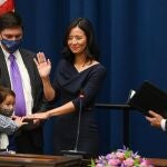 La alcaldesa de Boston, Michelle Wu