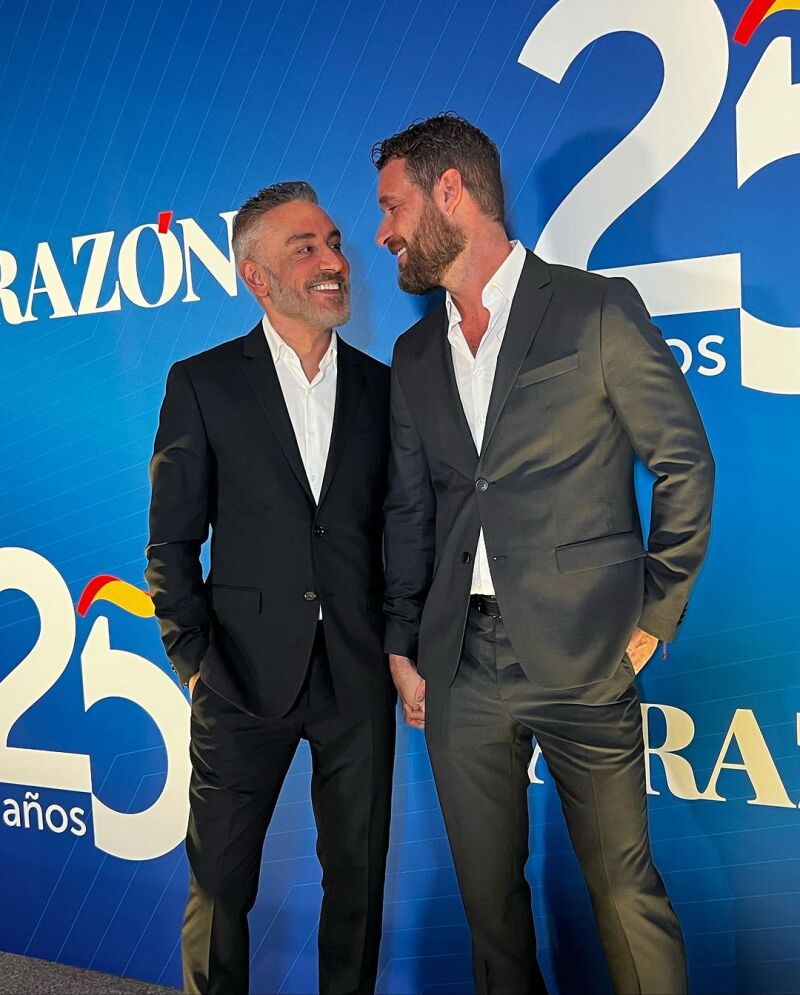 Kiko Hernández y Fran Antón en el 25º aniversario de LA RAZÓN