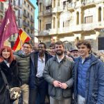 Juan García-Gallardo se manifiesta en Pamplona