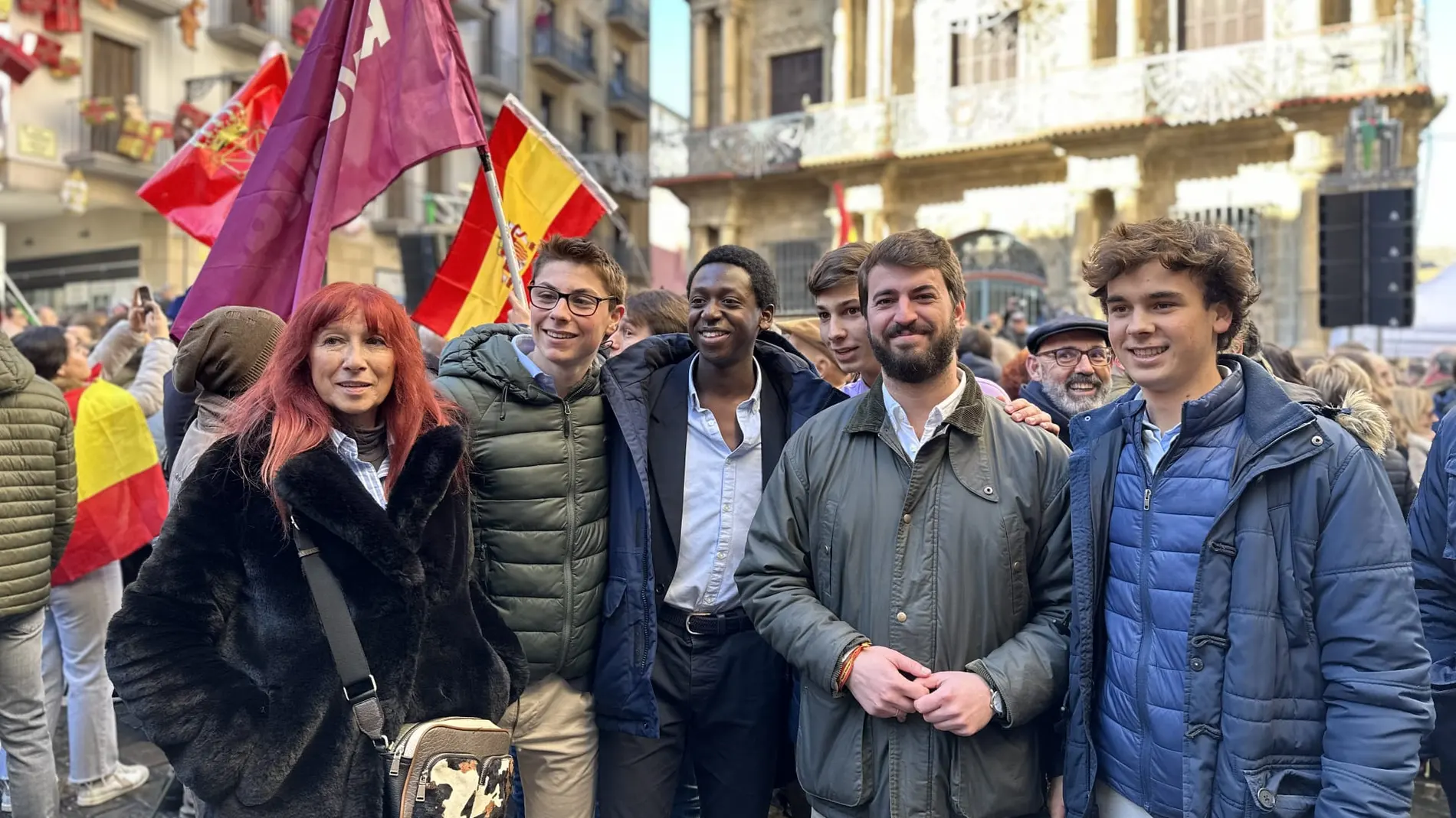 Juan García-Gallardo se manifiesta en Pamplona