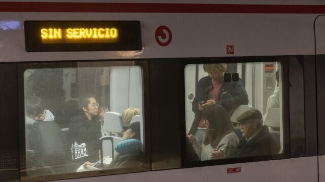 Tren accidentado en Málaga