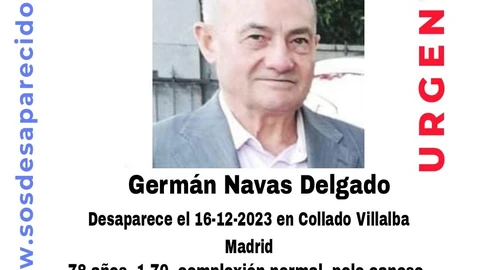 Buscan a un hombre de 78 años desaparecido en Collado Villalba este sábado