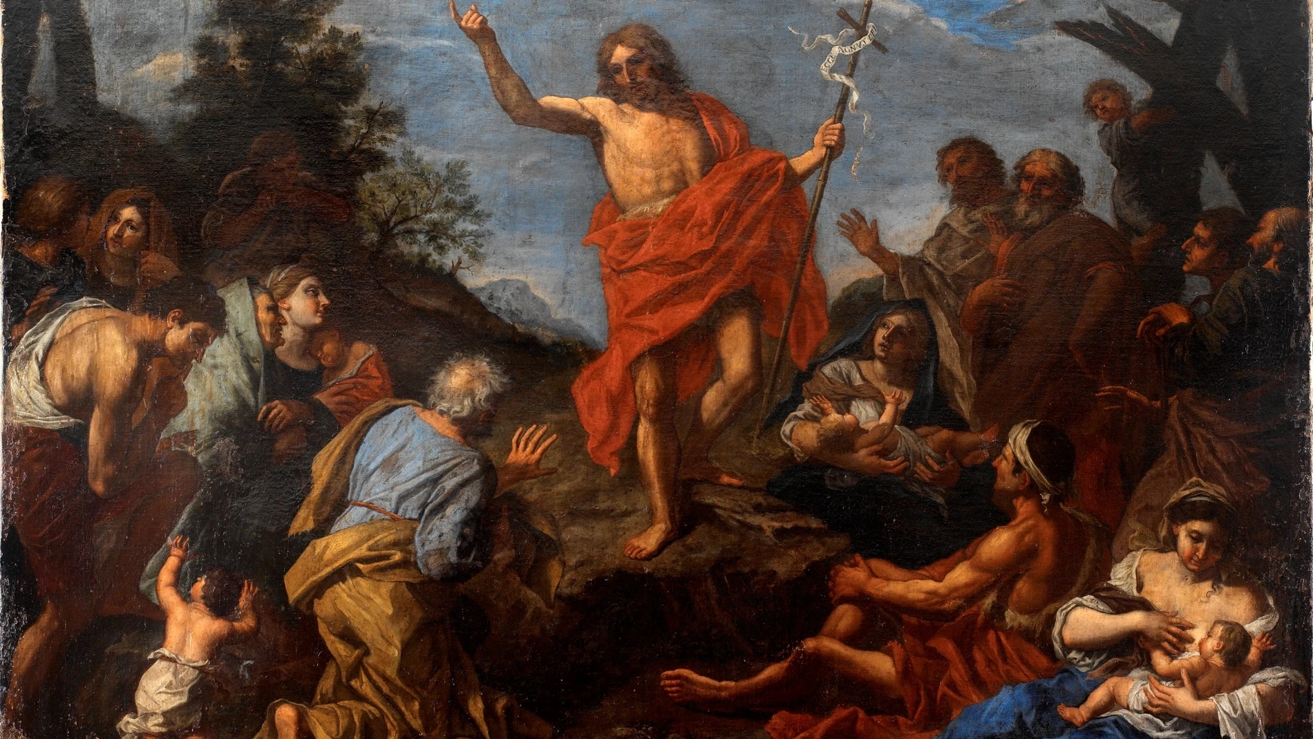 Pier Francesco Mola, "Predicación de Juan el Bautista" 