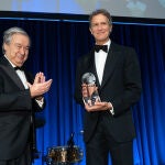 Alessandro Benetton fue galardonado por el secretario general de las Naciones Unidas, Antonio Guterres 
