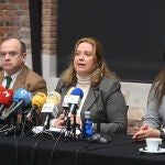 Cristina Ayala en su comparecencia ante los medios