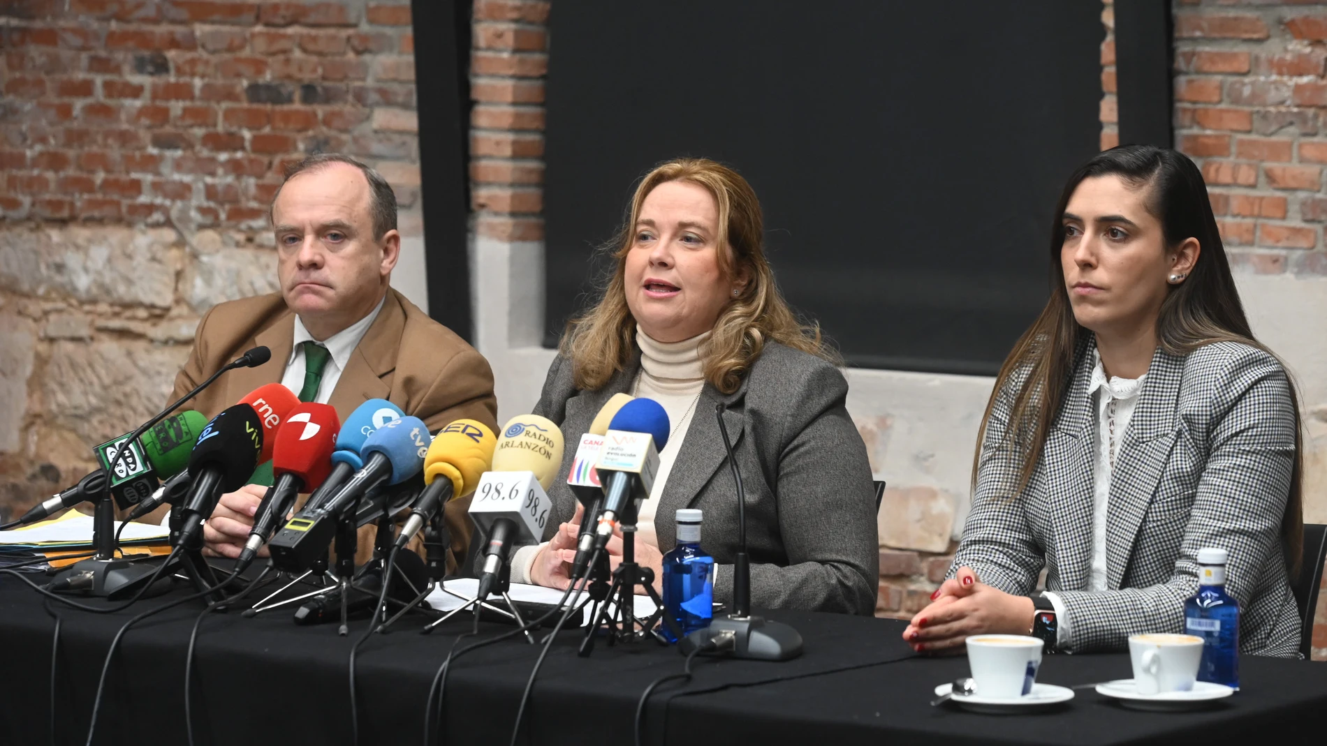 Cristina Ayala en su comparecencia ante los medios