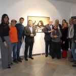 El consejero de la Presidencia, Luis Miguel González Gago, y el alcalde de Valladolid, Jesús Julio Carnero, entre otros, inauguran la exposición "Castilla y León en los Goya"
