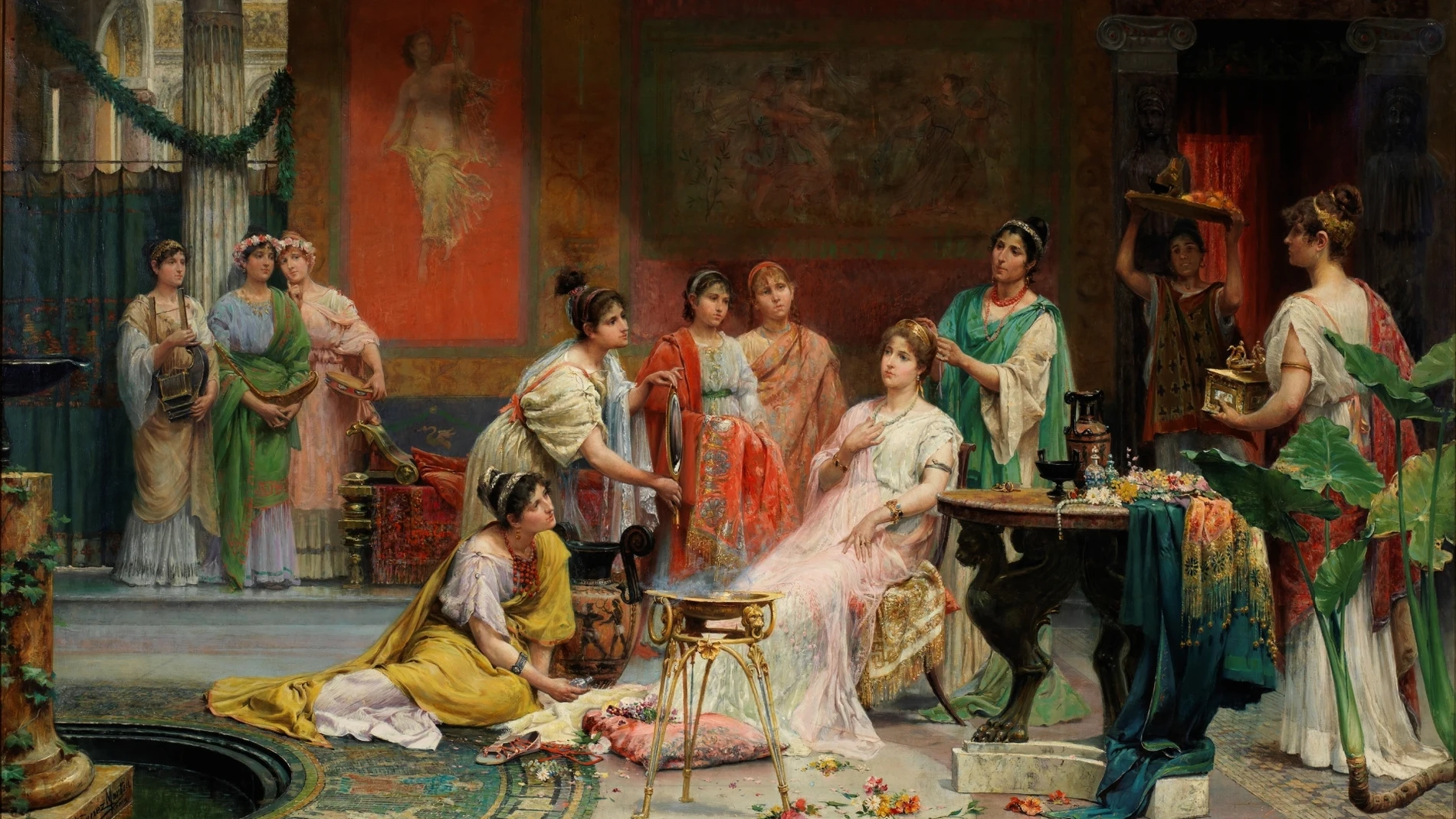 La obra «Tocador de una dama romana», de Juan Jiménez Martín