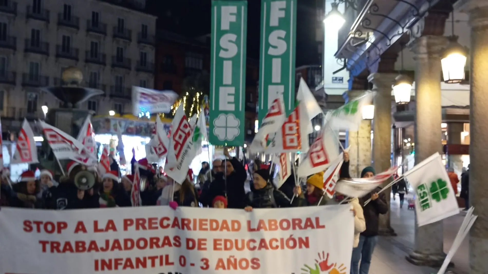 Protesta de Educación Infantil en Valladolid