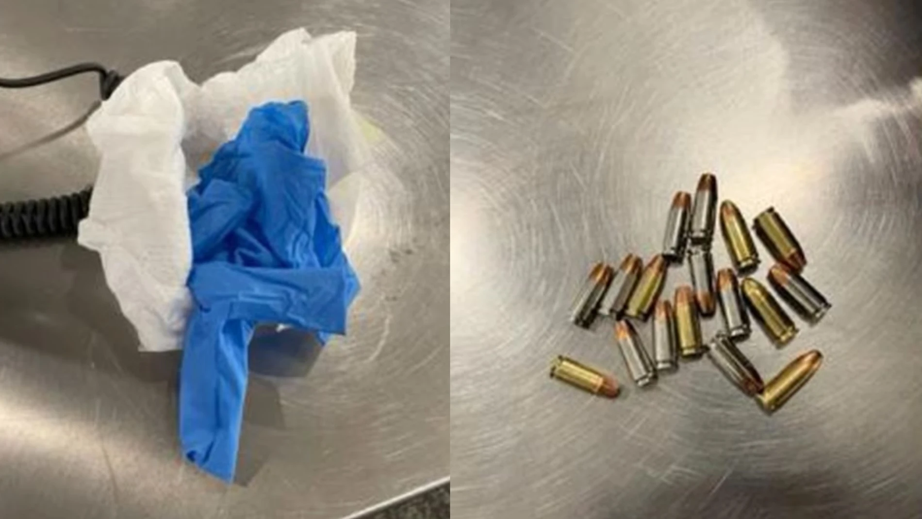 Encuentran 17 balas envueltas en un pañal de bebé 