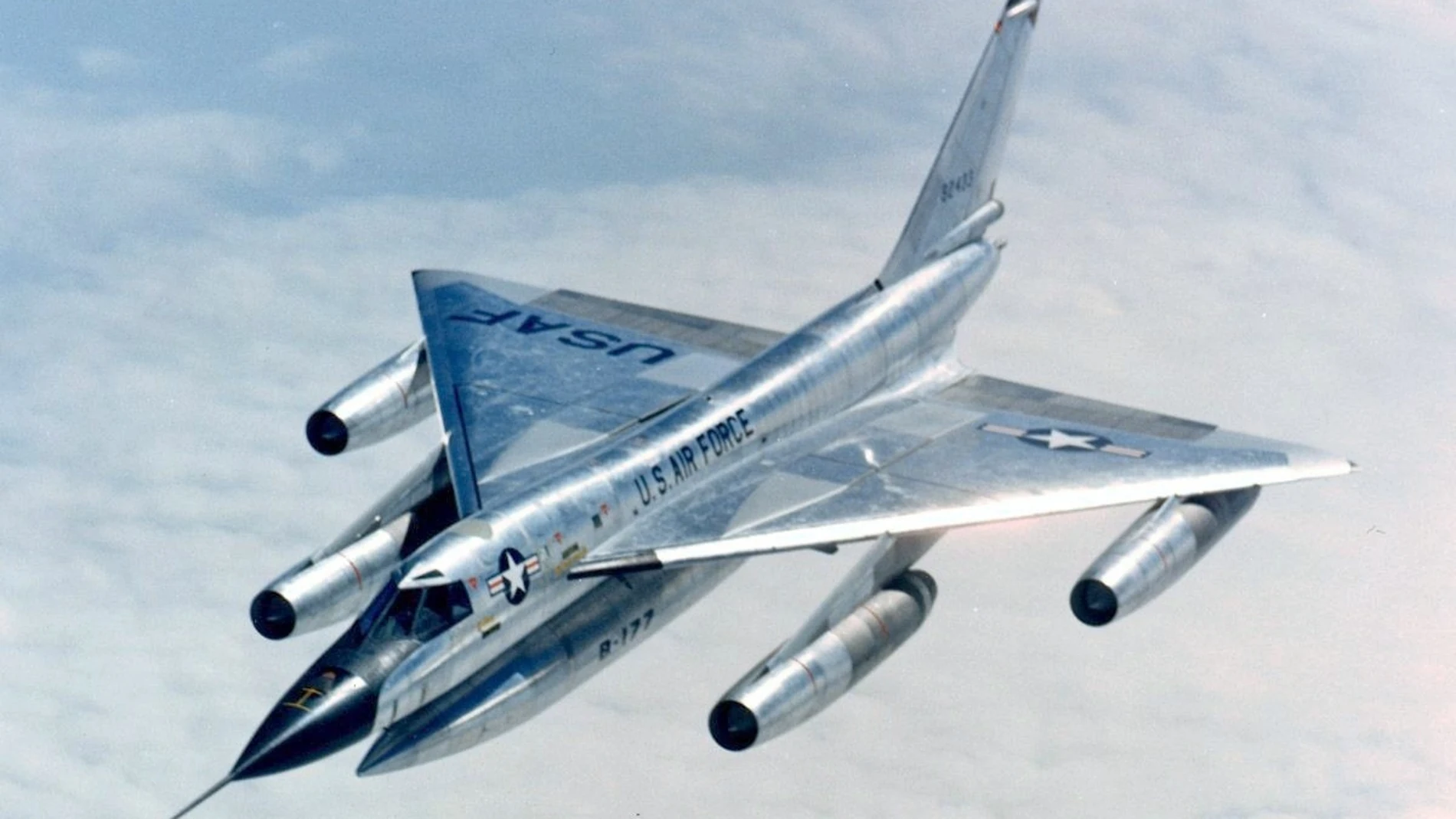 El Convair B-58 Hustler tenía una velocidad máxima de 2.130 km/h