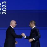 Infantino y Ceferin, presidentes de FIFA y UEFA