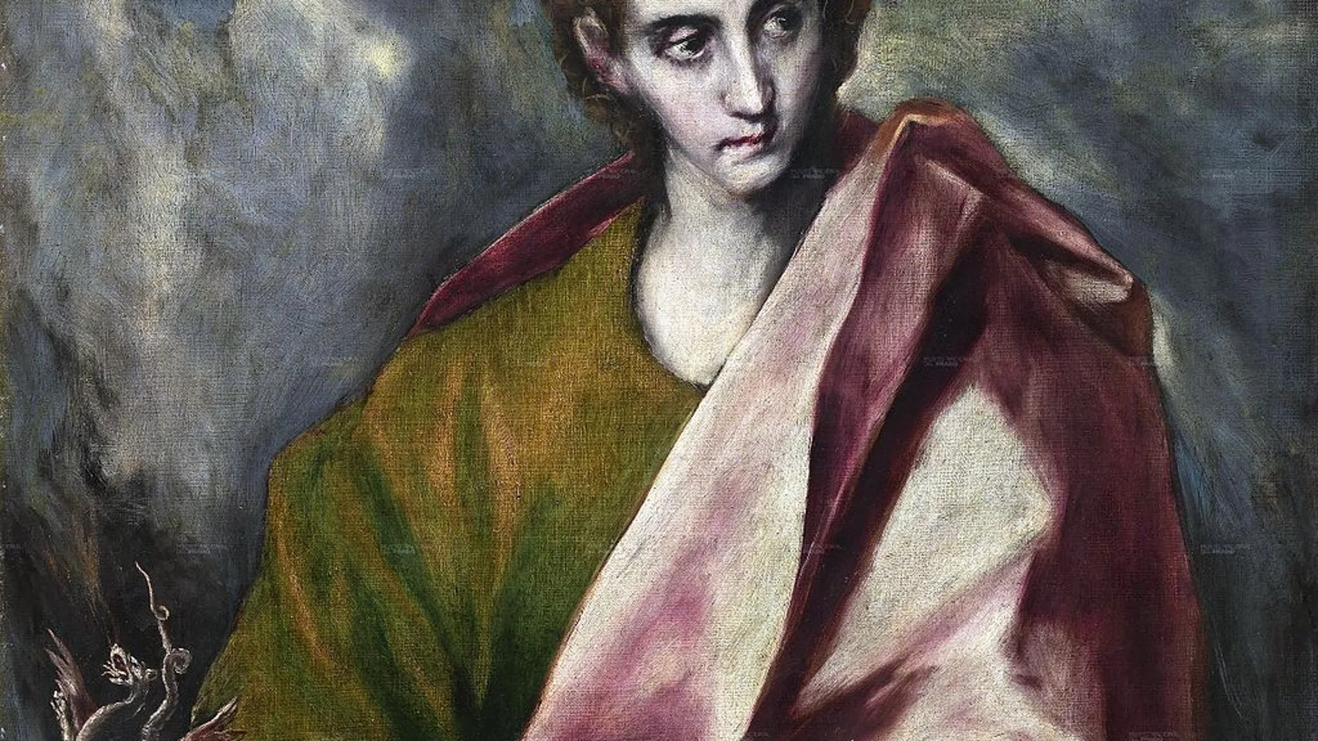 Obra de El Greco, que representa al apóstol San Juan Evangelista