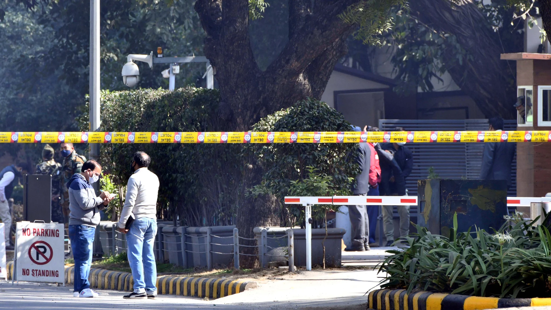 Investigación tras una explosión registrada en enero de 2021 cerca de la Embajada de Israel en la capital de India, Nueva Delhi (archivo) (Foto de ARCHIVO) 30/01/2021