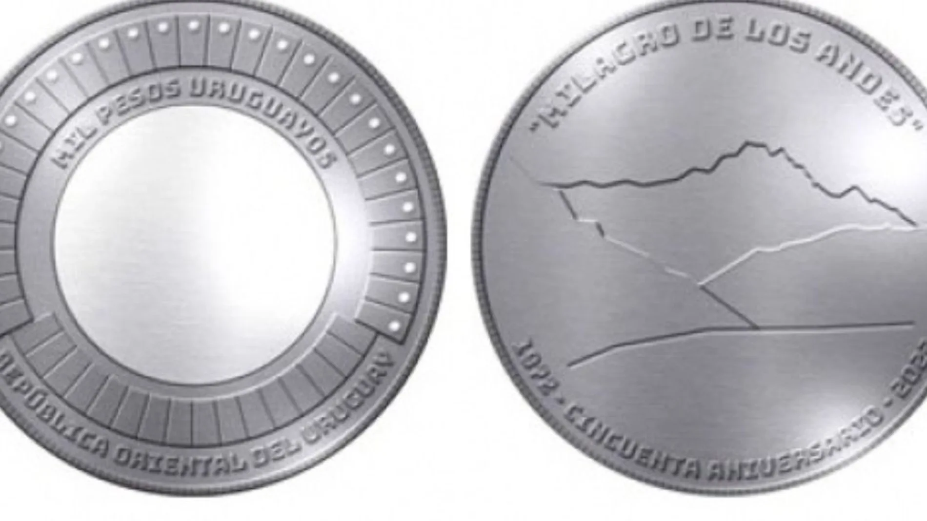 Así será la nueva moneda uruguaya que inmortalizará el "Milagro de los Andes" en monedas conmemorativas