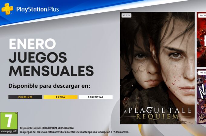 A Plague Tale: Requiem, Evil West y Nobody Saves the World son los juegos del mes de enero para los usuarios de PlayStation Plus 