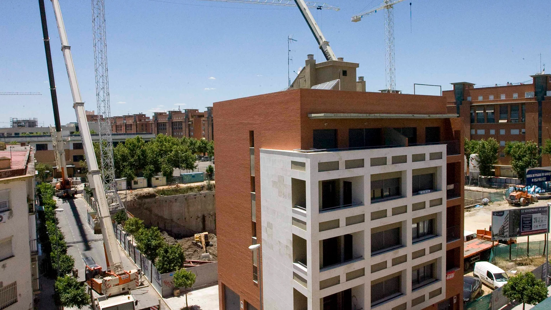 Una promoción de viviendas en la provincia de Sevilla, donde también se han producido ajustes en las operaciones de compraventa