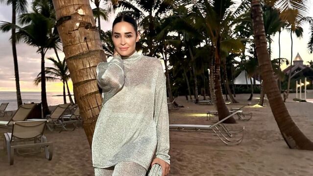 Vicky Martín Berrocal con look de Zara.