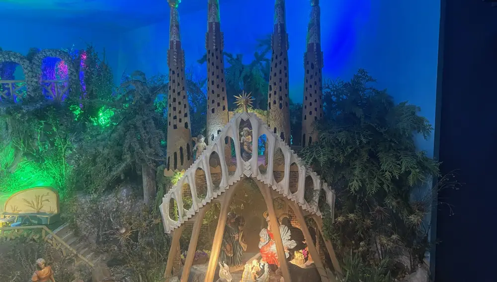 Nacimiento en la Basílica de la Sagrada Familia de Barcelona