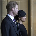  Prince Harry, Duke of Sussex, and Meghan, Duchess of Sussex, pay their last respects to Queen Elizabeth II at Westminster Hall.
