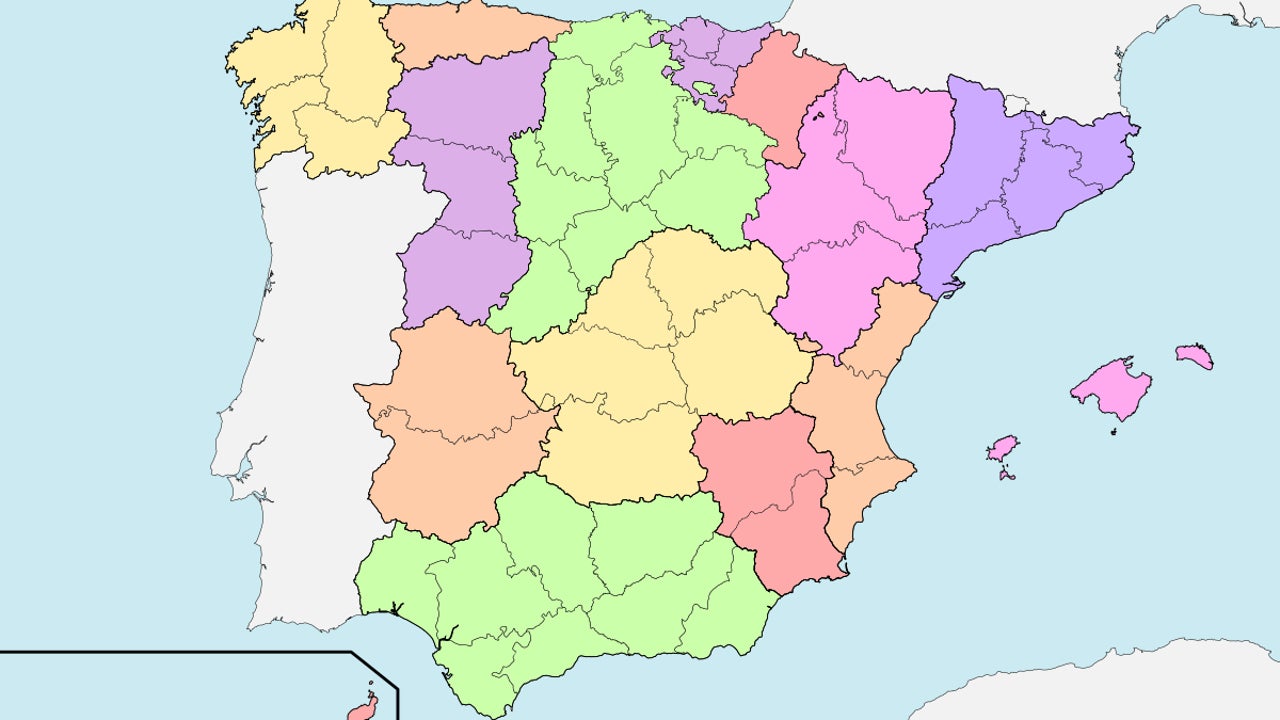 Así se crearon las provincias españolas que duran hasta hoy: 190 años de  historia