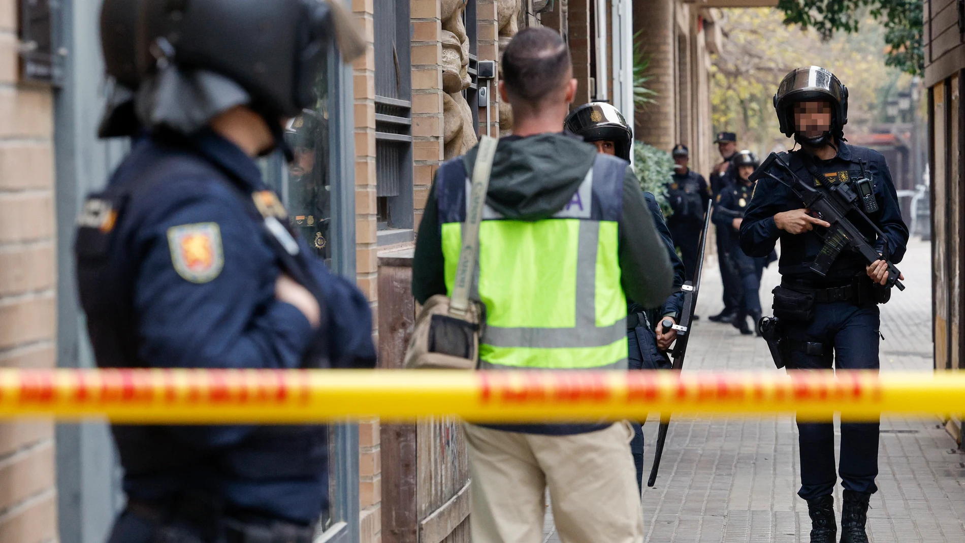 La Policía acordonó la zona