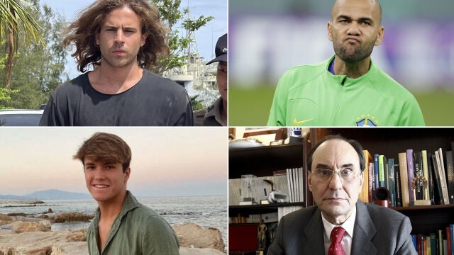Daniel Sancho, Dani Alves, Álvaro Prieto y Alejo Vidal Cuadras.