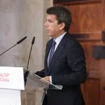 El presidente de la Generalitat valenciana, Carlos Mazón