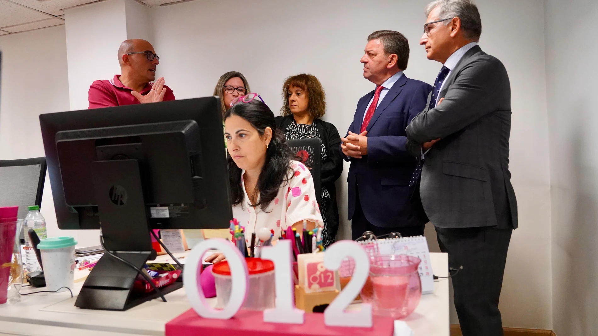 González Gago durante una reciente visita al servicio 012