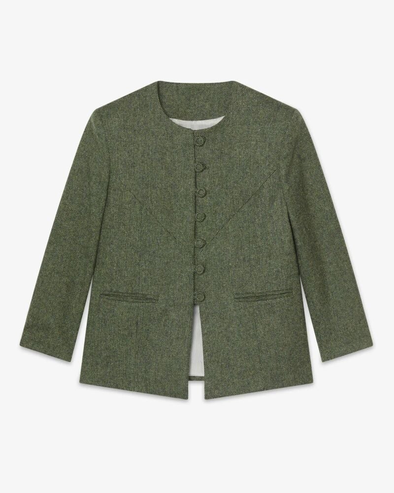 Chaqueta verde. 