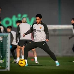 El delantero Vítor Roque en uno de sus primeros entrenamientos con el FC Barcelona