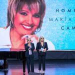 Terelu Campos y Carmen Borrego en la gala homenaje a su madre