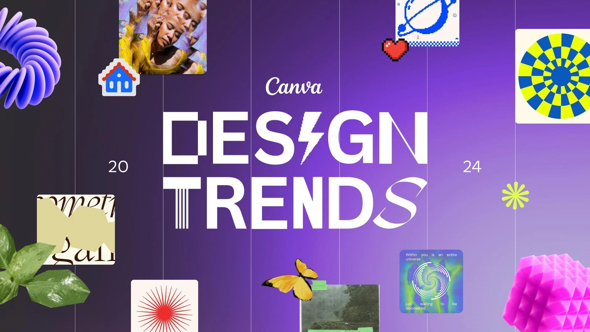 Estas son las tendencias creativas que dominarán la industria del diseño gráfico en 2024