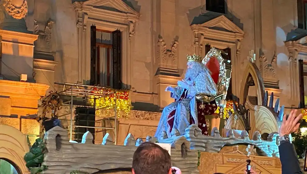 Llegada de los Reyes Magos a la Plaza del Ayuntamiento de Valencia