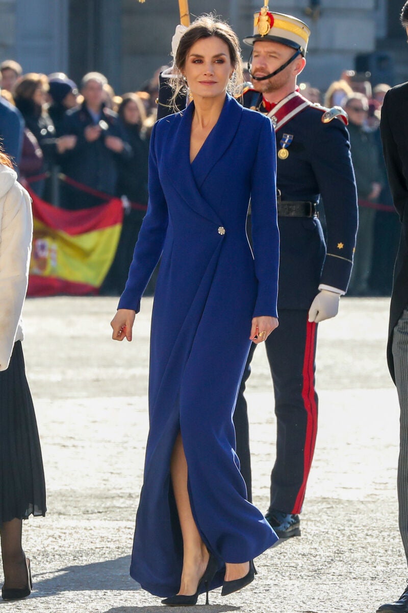 La Reina Letizia en la Pascua Militar de 2020.
