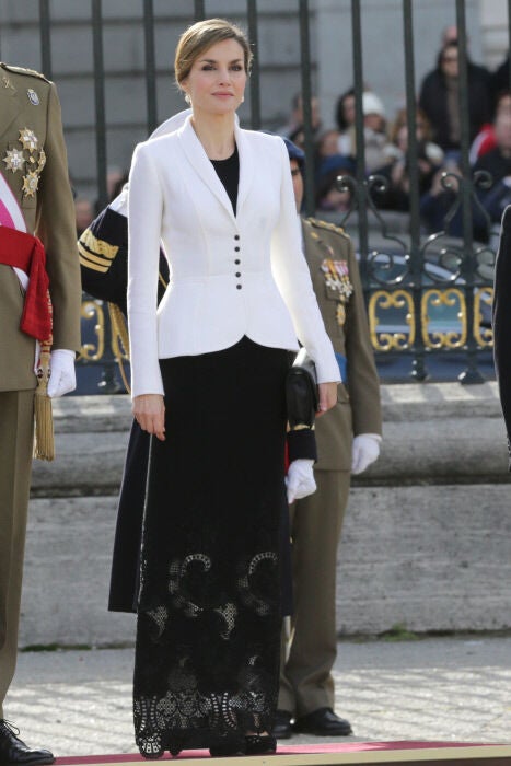 La Reina Letizia en la Pascua Militar de 2016.