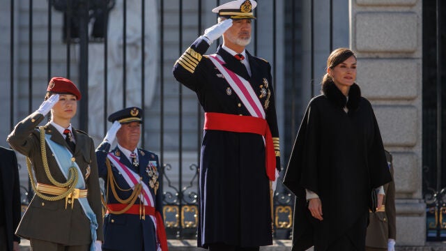Los Reyes y la Princesa presiden la Pascua Militar en el Palacio Real de Madrid