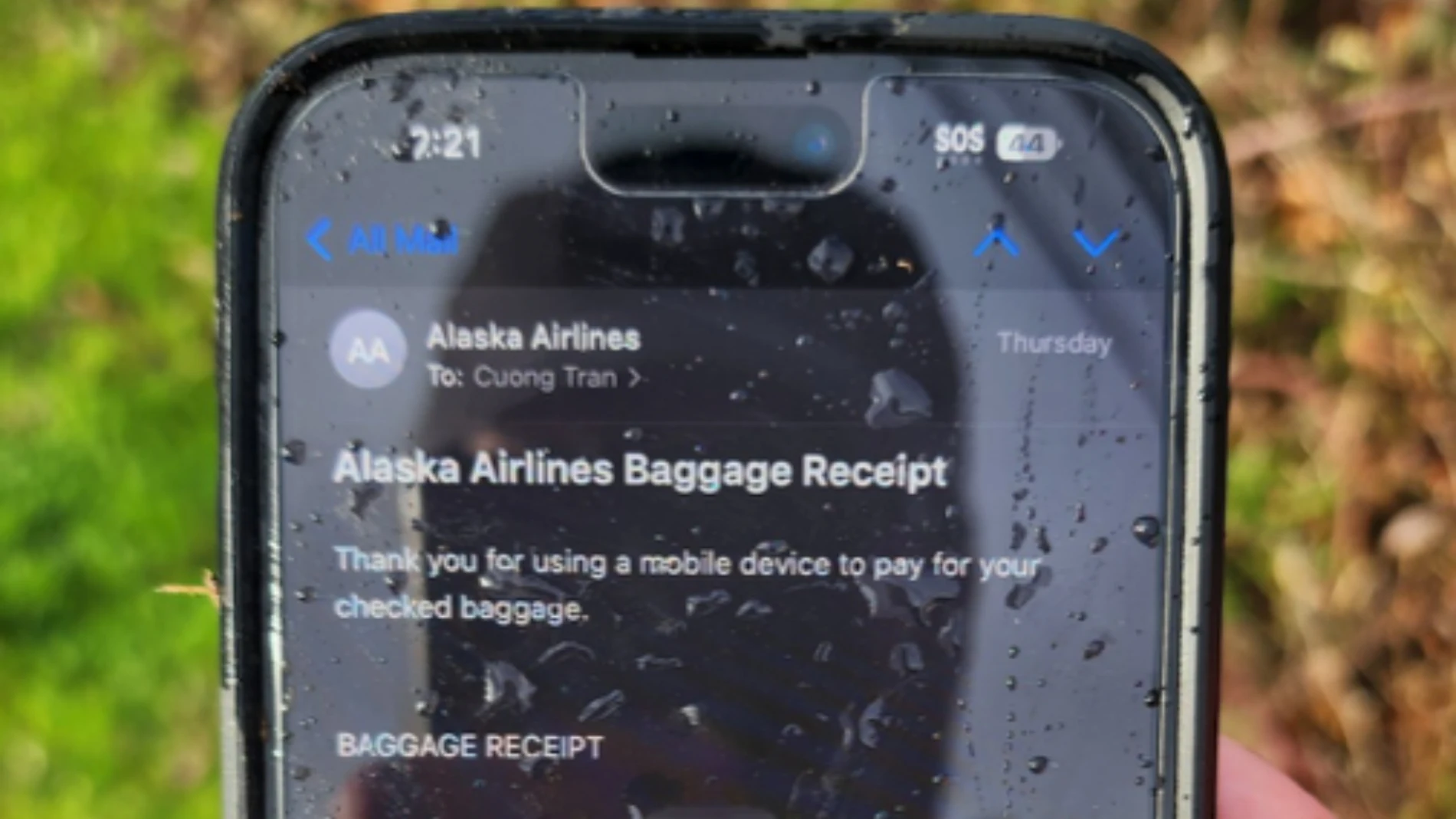 El iPhone de un pasajero del vuelo ASA1282 de Alaska Airlines al que le estalló una ventanilla