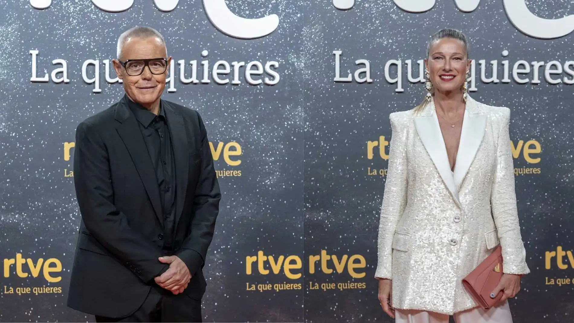 Jordi González y Anne Igartiburu, en la presentación de la nueva programación de RTVE