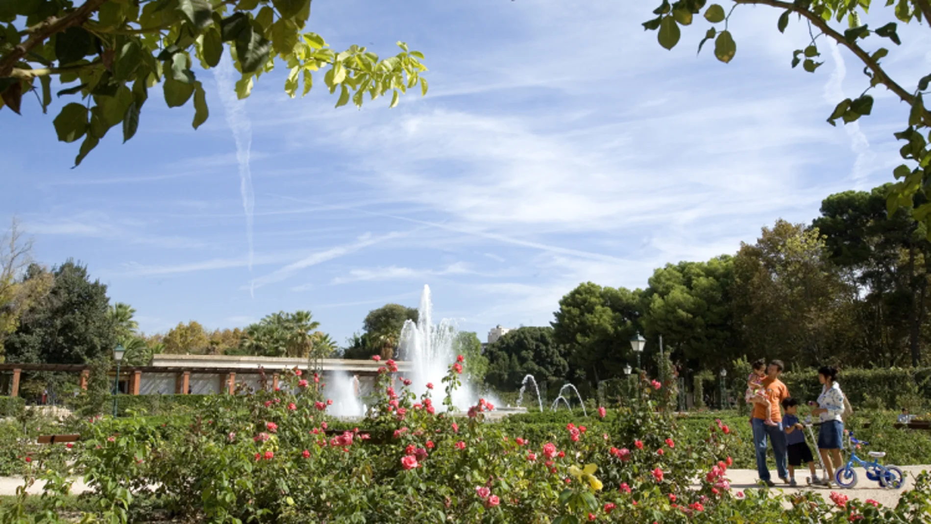 Los Jardines del Real son uno de los principales pulmones verdes de la ciudad