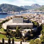 Imagen panorámica del Castillo de la Concepción de Cartagena