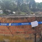 Un pozo ilegal precintado en el entorno de Doñana