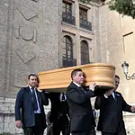Funeral del expresidente de Telefónica César Alierta en la iglesia de Santiago el Mayor de Zaragoza