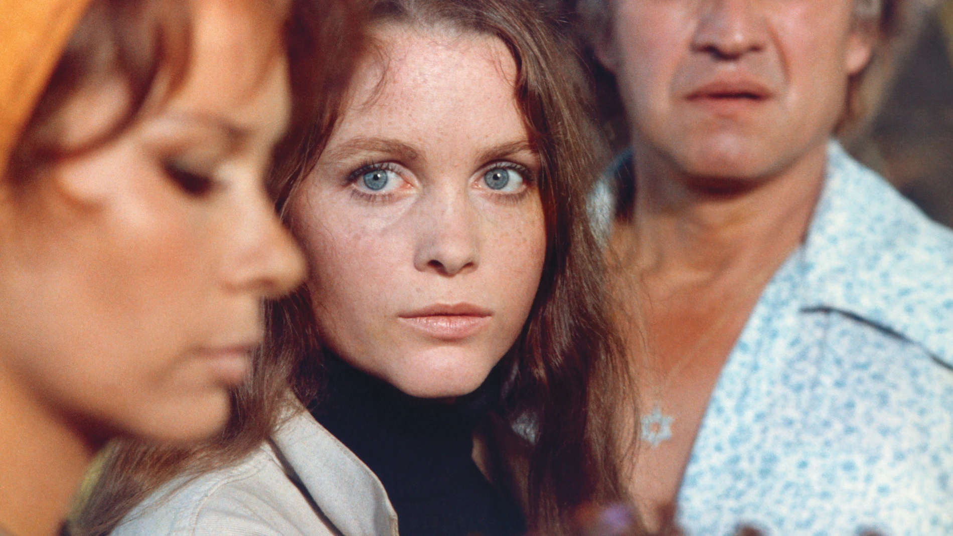 La actriz en "Como liebre acosada" (1972)