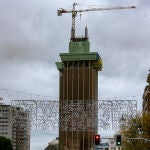MADRID.-Cierre al tráfico en Génova desde la noche del viernes a la madrugada del lunes por desmontaje de obra en Torres Colón