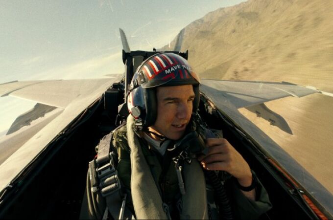 Tom Cruise en un fotograma de "Top Gun 2: Maverick"