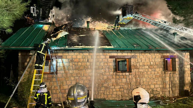 Arde un chalé en Becerril de la Sierra sin causar heridos ni intoxicados
