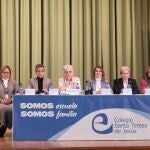 Lucas durante el acto en el colegio Santa Teresa Jesús de Soria