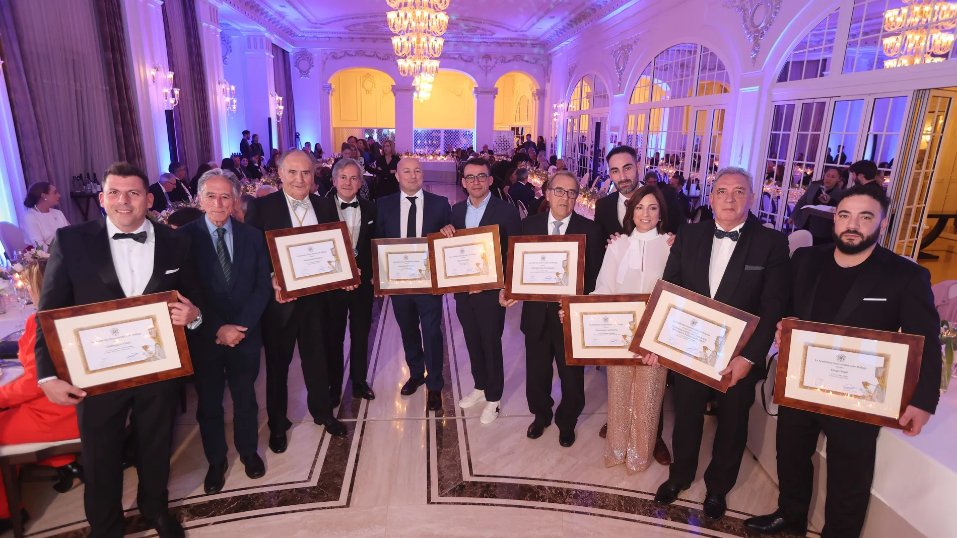 Imagen de los premiados por la Academia Gastronómica de Málaga