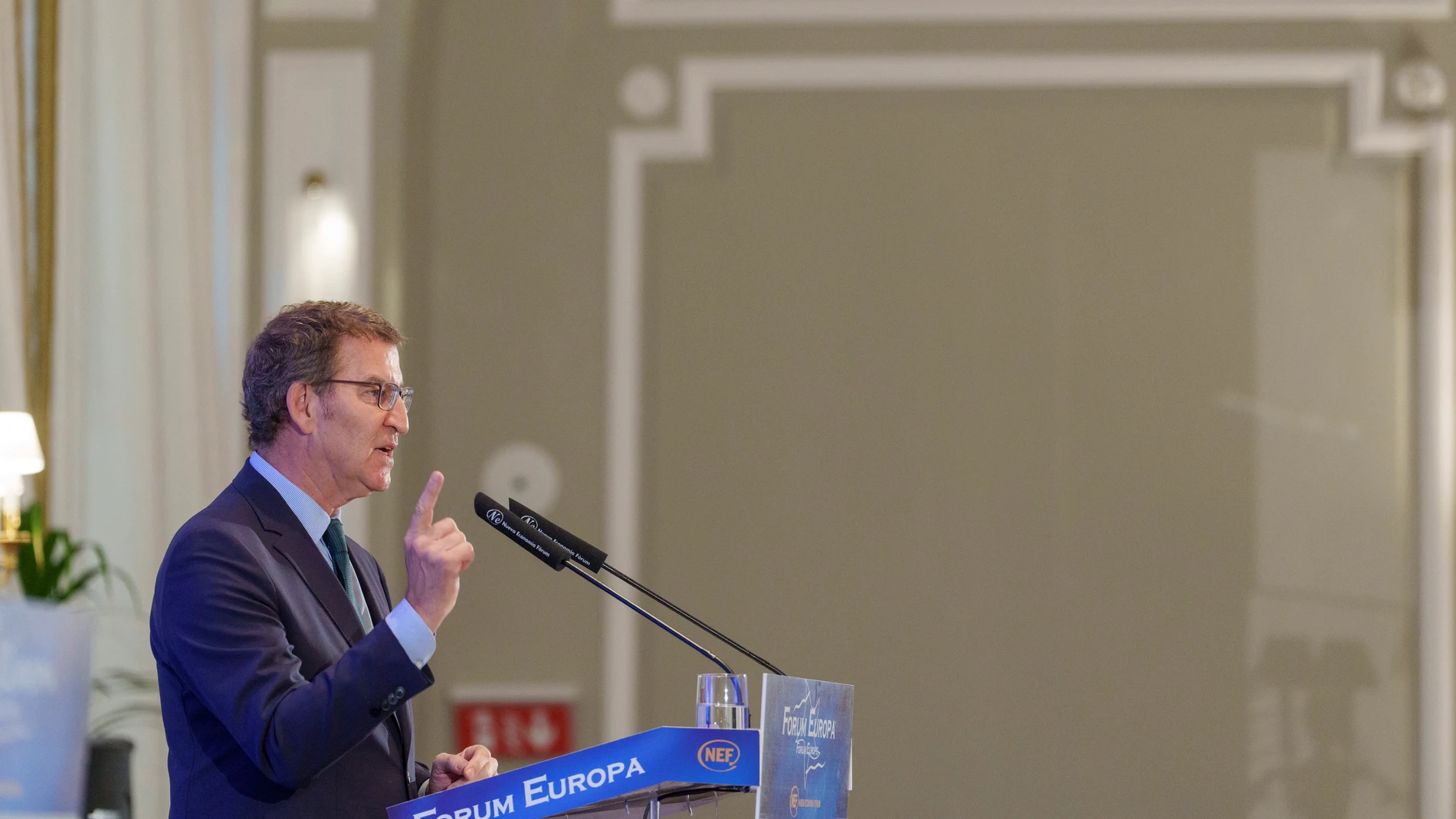 Alberto Nuñez Feijoo, Presidente Nacional del PP acude a desayuno informativo Nueva Economia Forum